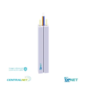 Cable Fibra Óptica Drop 2 Hilos LSZH G657A2 Sin Mensajero OPNET