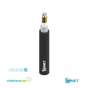 Cable Fibra Óptica SM 24 Hilos Exterior Armadura Dielectrica Anti Roedor OPNET Centralnet