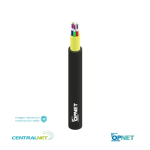 Cable Fibra Óptica SM 24 Hilos Riser G657A2 Minitubo 9/125um LSZH Chaqueta Negra OPNET