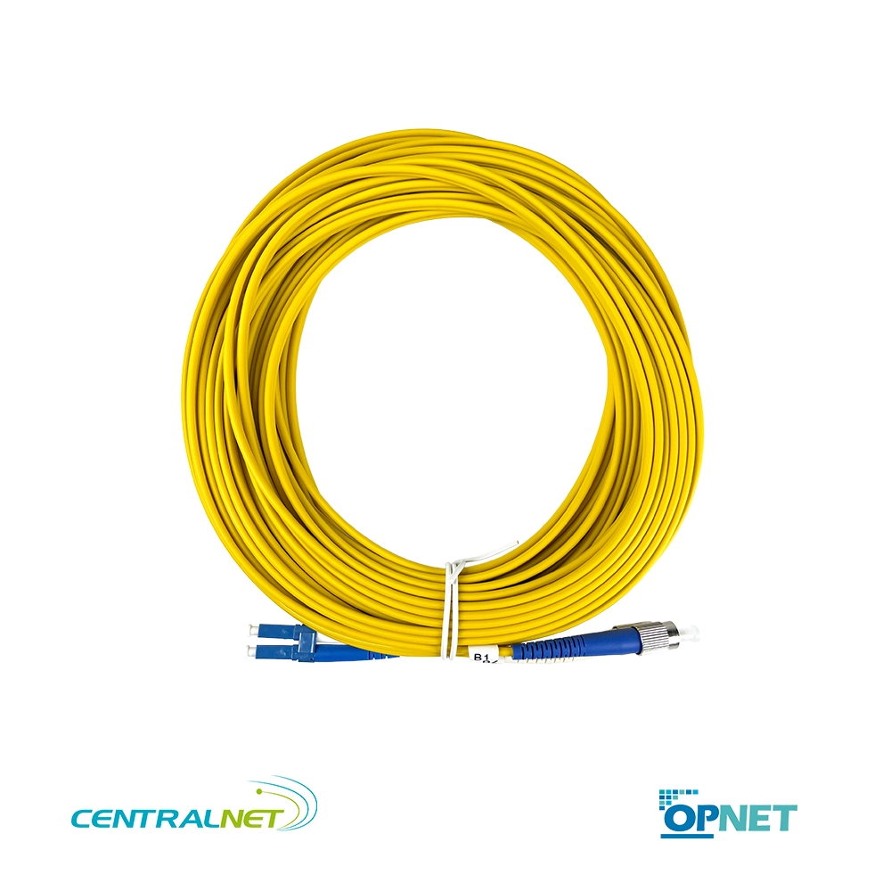 Jumper Duplex LC FC Monomodo 15mts UPC