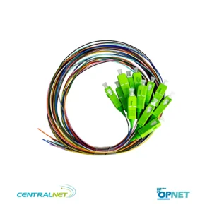 kit pigtail sc sm 1.5mts apc 900um 12 colores